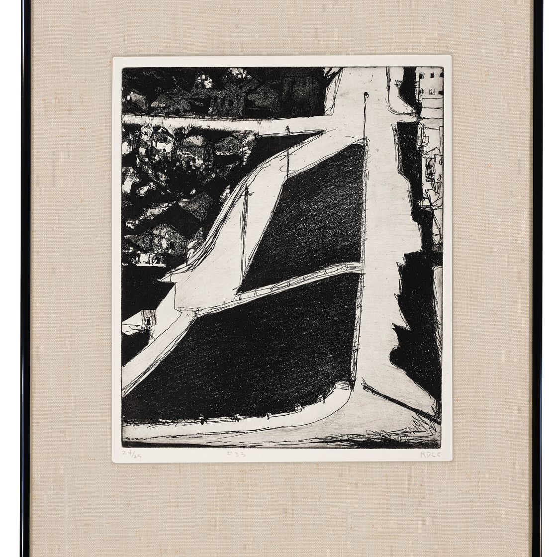 Richard Diebenkorn — 41 Гравюра с сухими точками, изображение 52