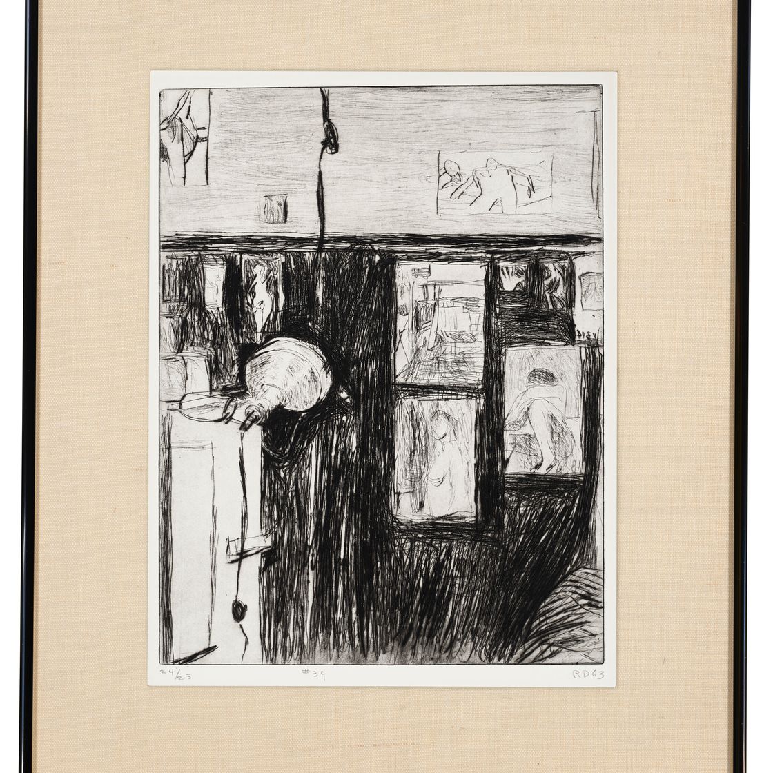 Richard Diebenkorn — 41 Гравюра с сухими точками, изображение 55