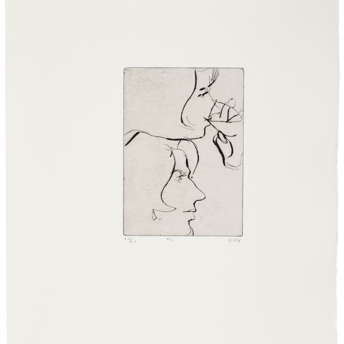 Richard Diebenkorn — 41 Гравюра с сухими точками, изображение 7