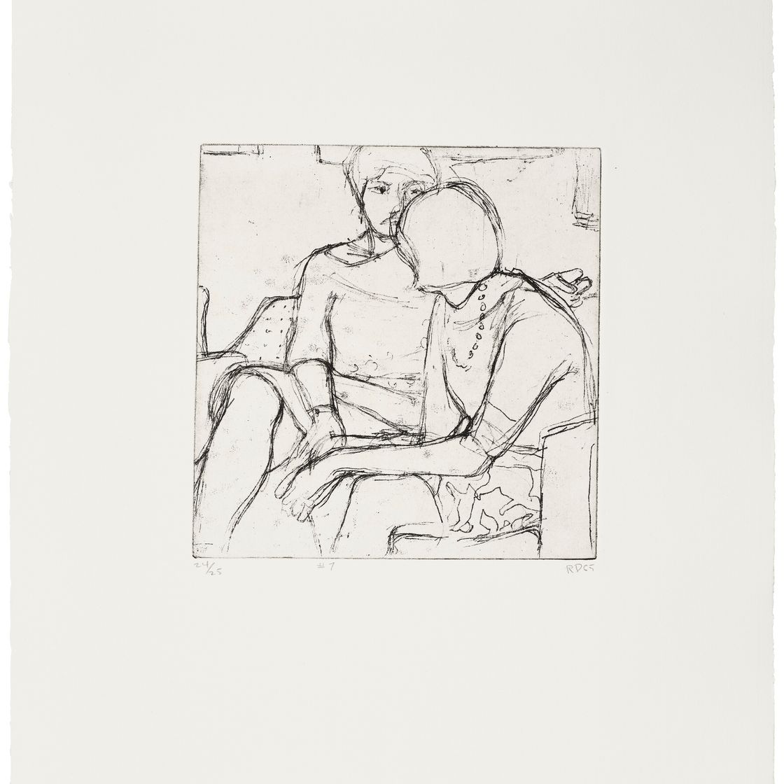 Richard Diebenkorn — 41 Гравюра с сухими точками, изображение 8