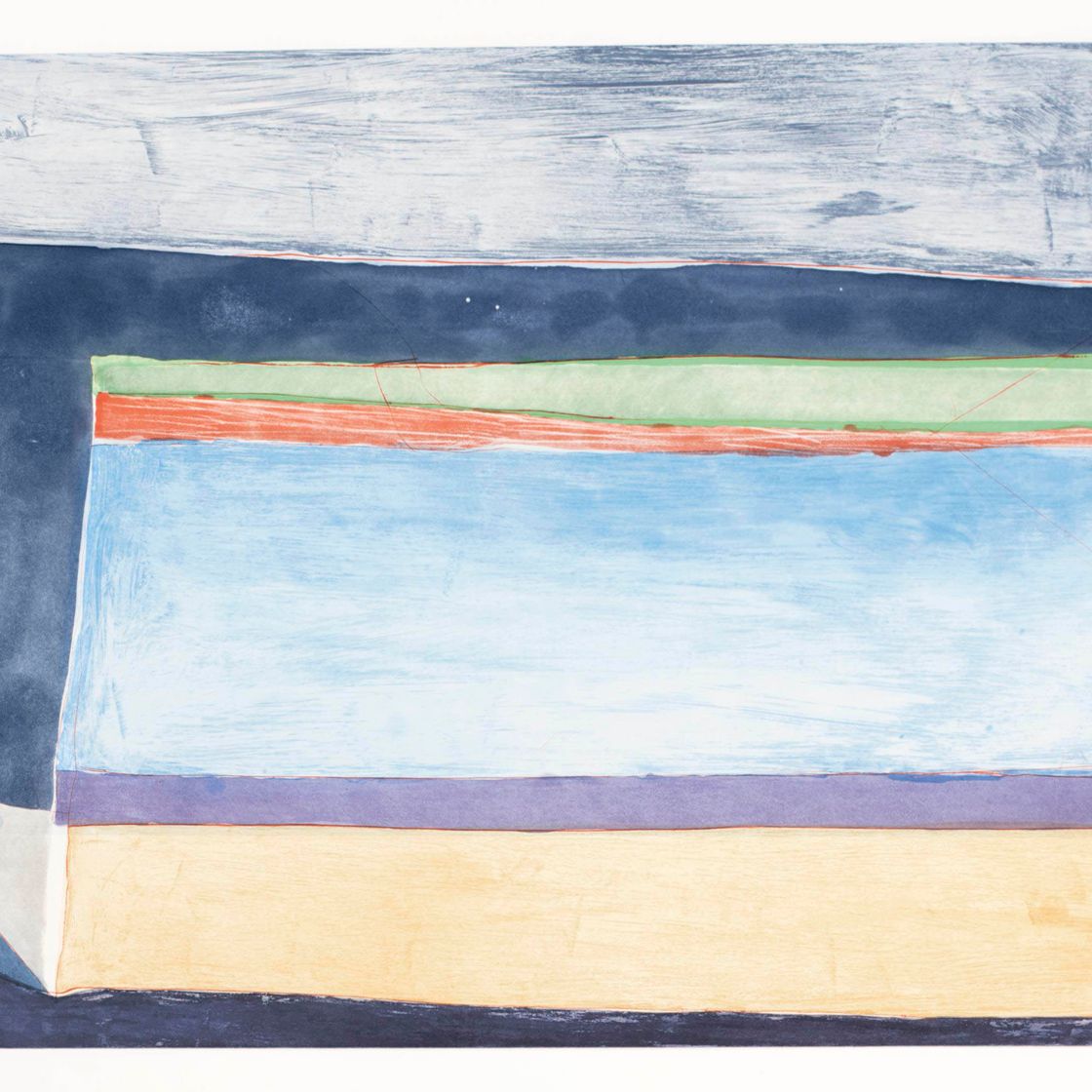 Richard Diebenkorn — Горизонтальный цвет индиго