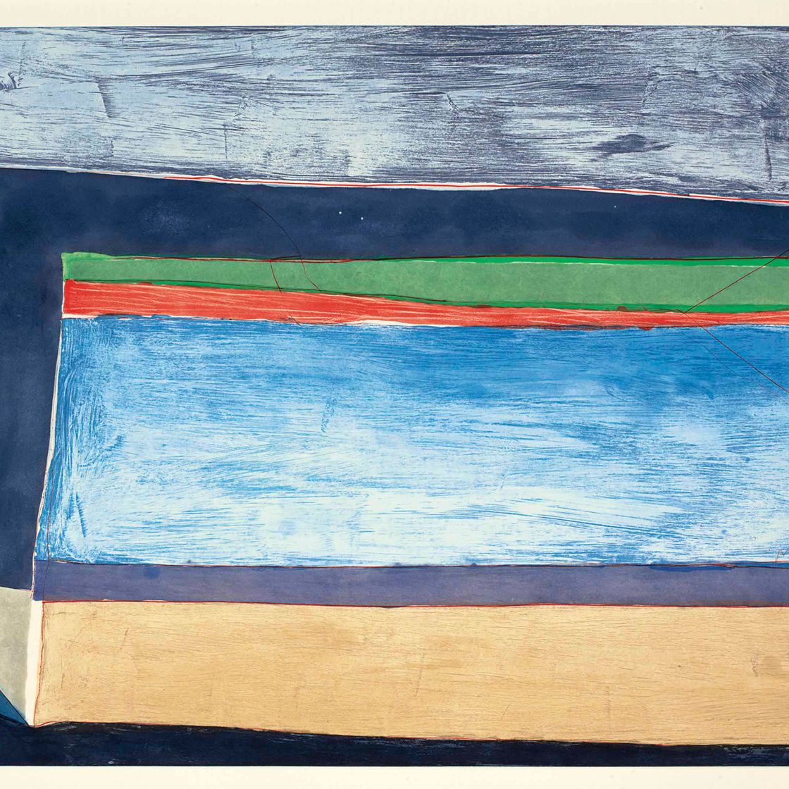 Richard Diebenkorn — Горизонтальный цвет индиго