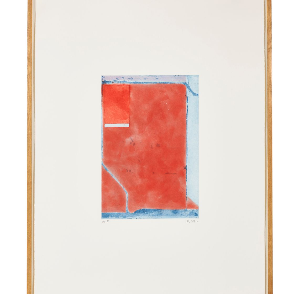 Richard Diebenkorn — Маленькая красная, из восьми цветных гравюр, изображение 2
