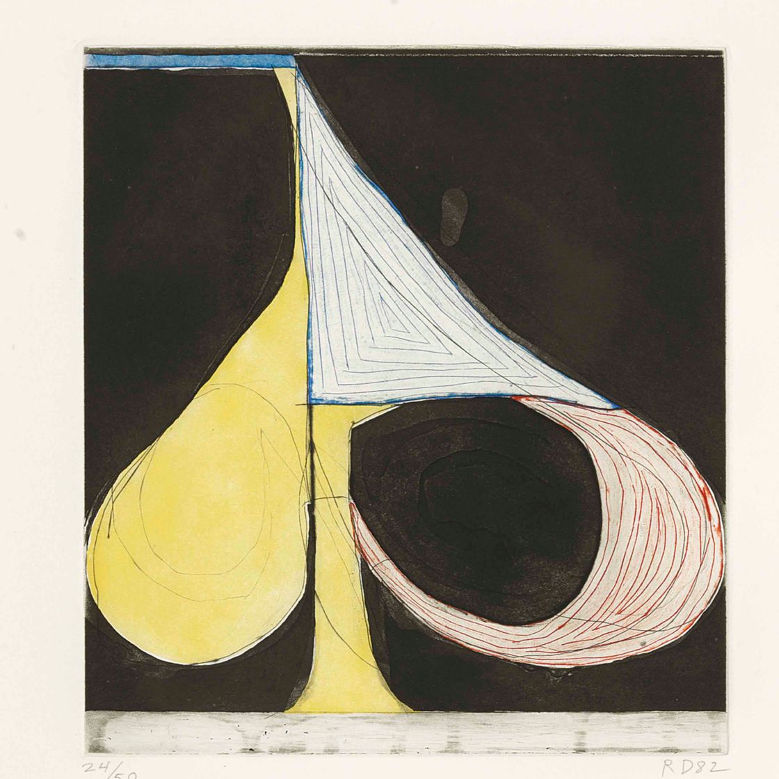 Richard Diebenkorn — Трехцветная лопата, из пяти пик