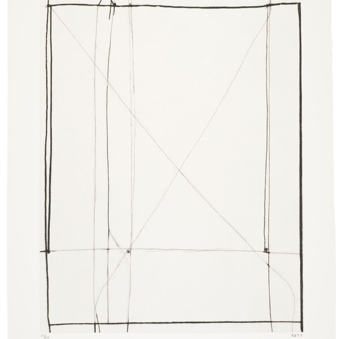 Richard Diebenkorn — №1, из девяти сухих точек и гравюр