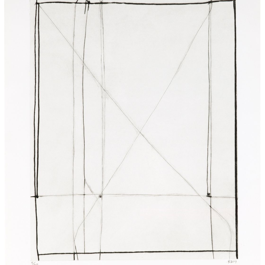 Richard Diebenkorn — №1, из девяти сухих точек и гравюр