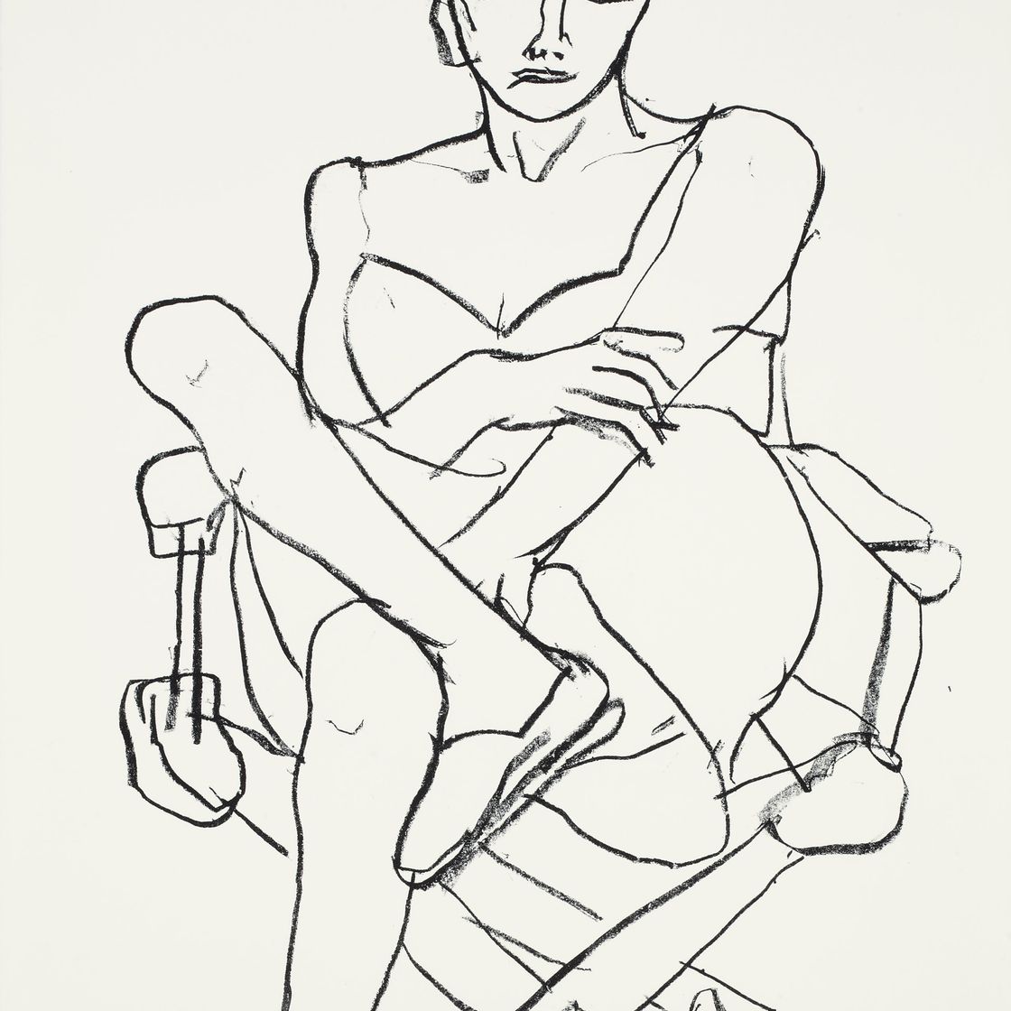 Richard Diebenkorn — Сидящая женщина в сорочке