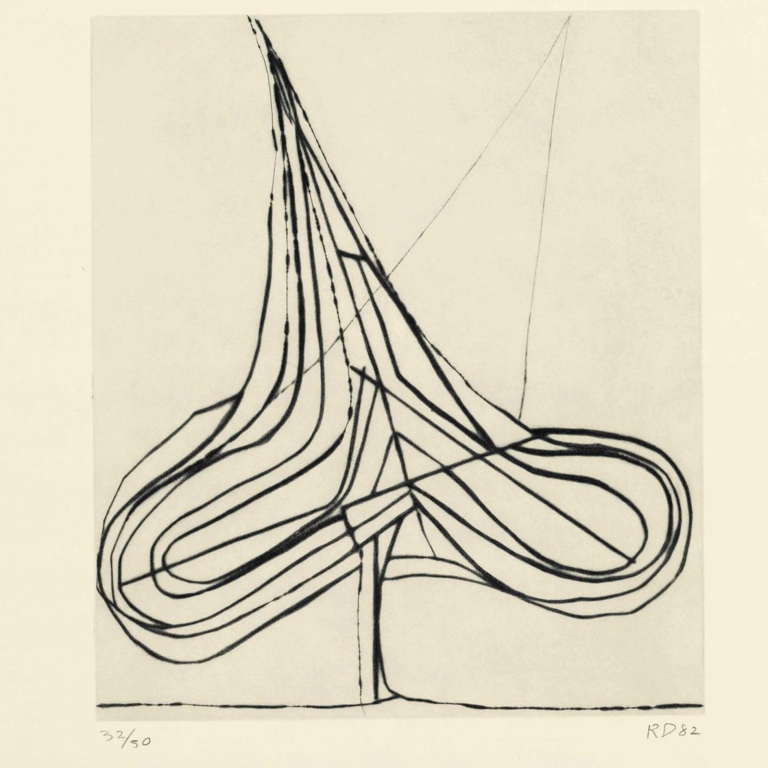 Richard Diebenkorn — Сухая точка лопаты, из пяти пик