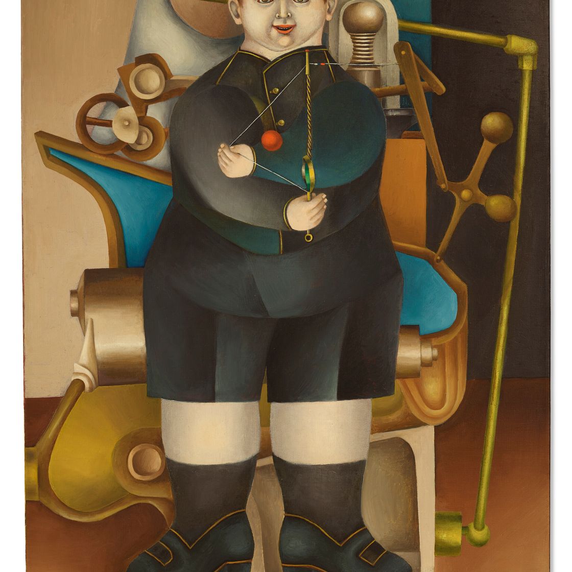 Richard Lindner — Мальчик с машиной, изображение 1