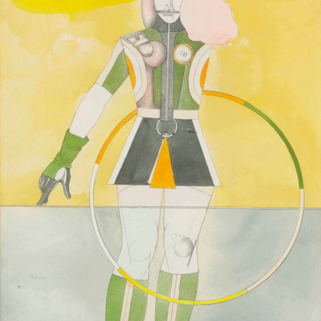 Richard Lindner — Девушка с обручем