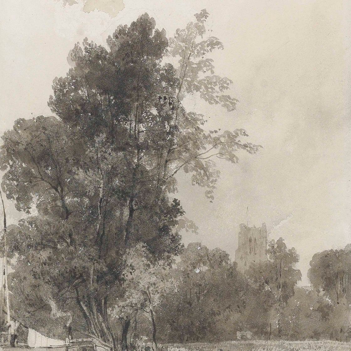 Richard Parkes Bonington — Баржи на канале, Сент-Омер, Нормандия, Франция