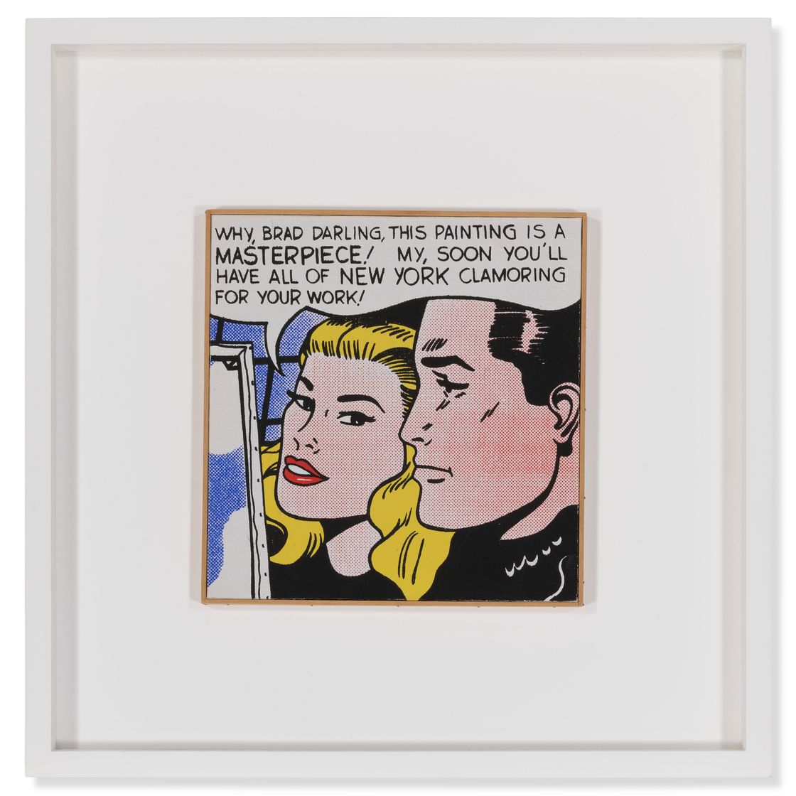 Richard Pettibone — Рой Лихтенштейн, "Шедевр", 1962, изображение 2