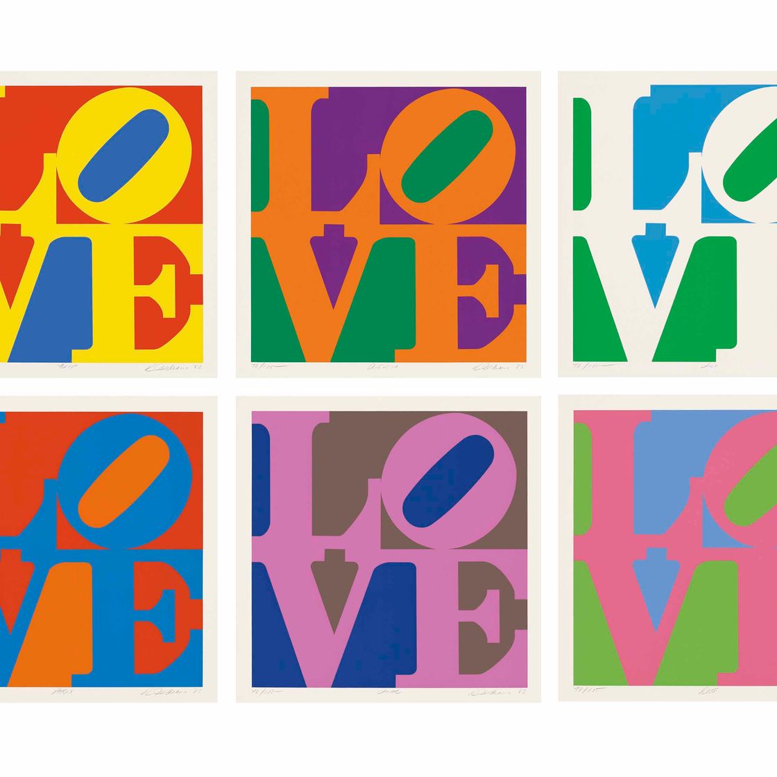 Robert Indiana — Сад любви (Шихан, 126-131), изображение 1