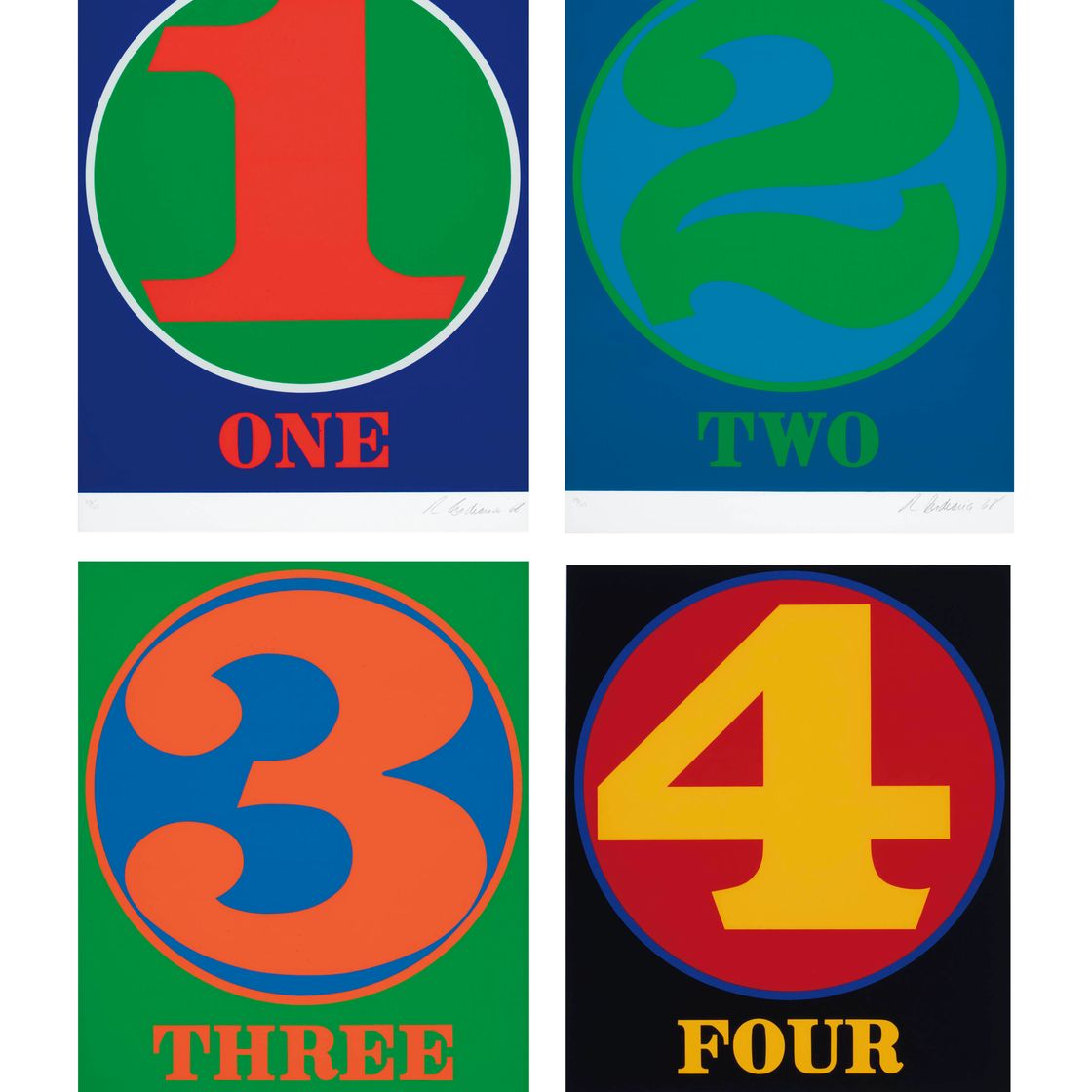 Robert Indiana — Роберт Крили, "Номера", издание Домбергера и Галерея Шмела, Штутгарт и Дюссельдорф, Германия, 1968 (Шихан, 56)