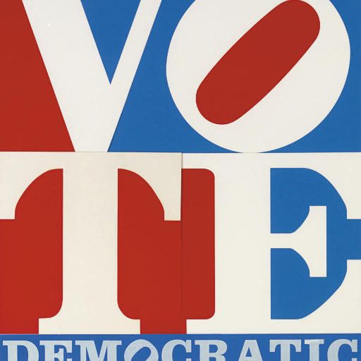 Robert Indiana — Голосовать (зарегистрироваться демократическим путем)