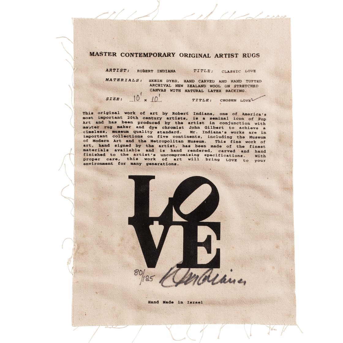 Robert Indiana — Избранная любовь, изображение 3