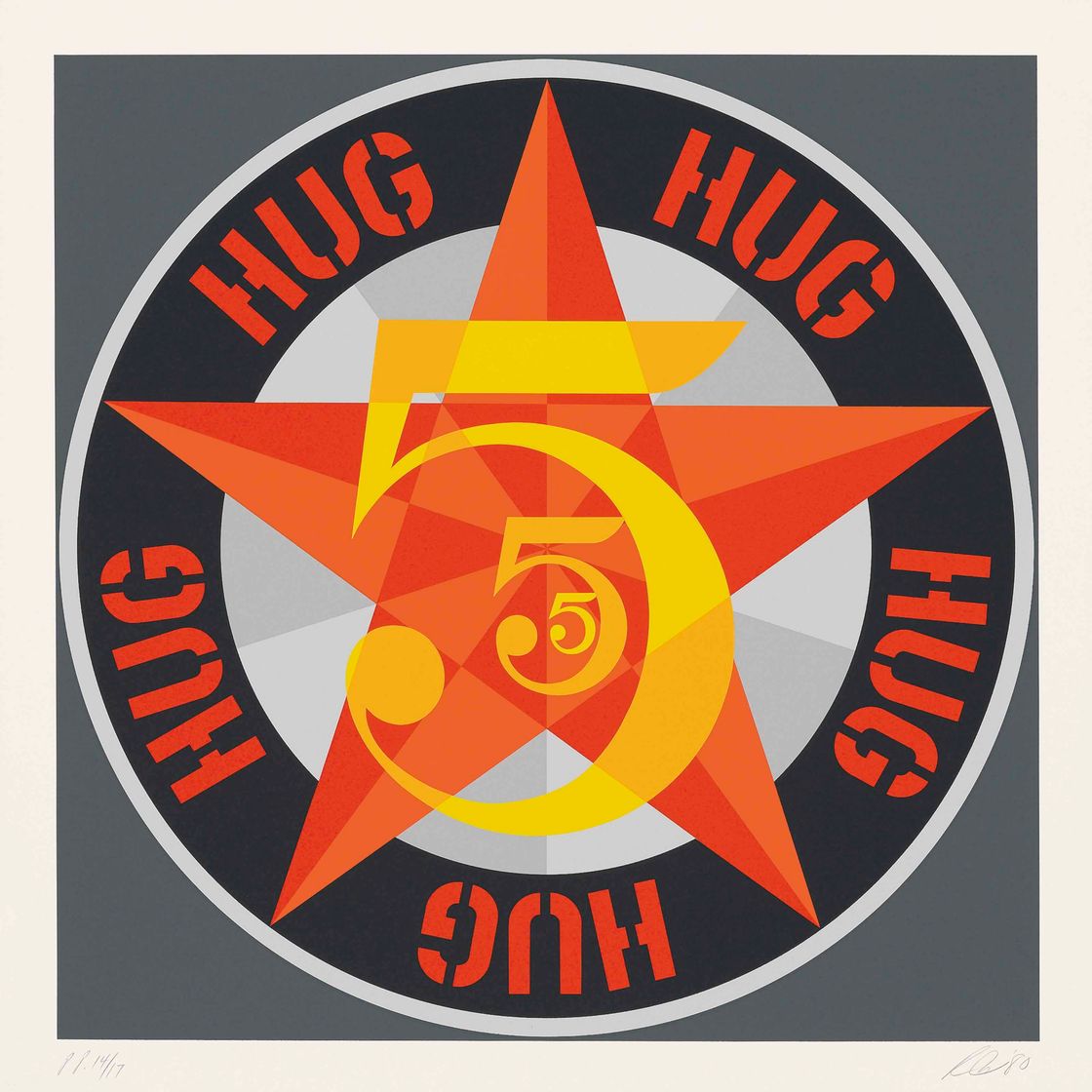 Robert Indiana — Американская мечта № 5 (Золотая пятерка) (Шихан 113), изображение 5