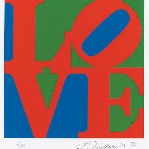 Robert Indiana — Книга любви : одна тарелка