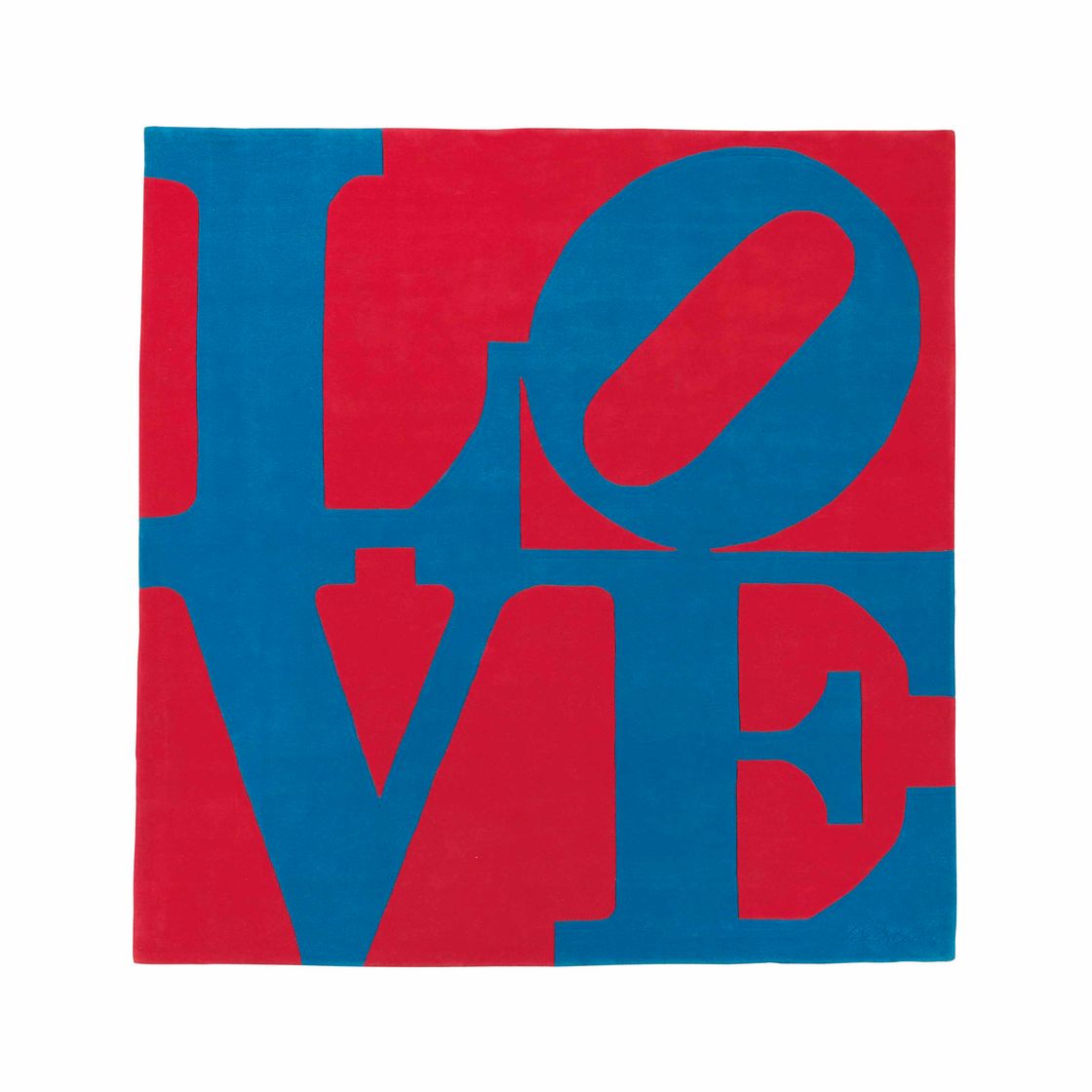Robert Indiana — Избранная любовь (красное на синем)