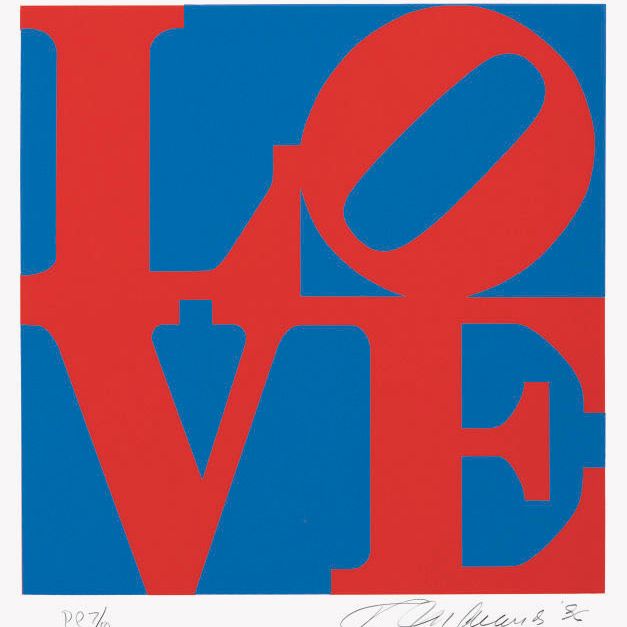 Robert Indiana — Книга любви : одна тарелка