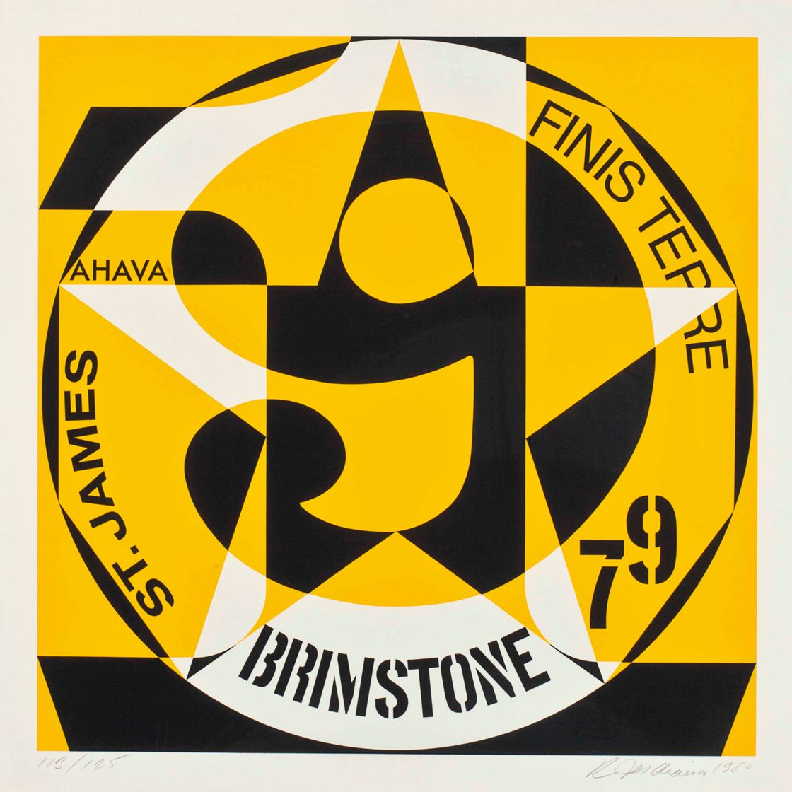 Robert Indiana — Десятилетие: Автопортреты, Vinalhaven Suite : один отпечаток