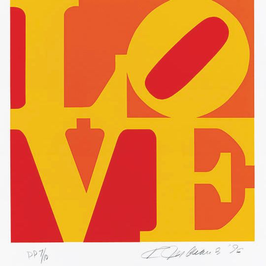 Robert Indiana — Книга любви : одна тарелка