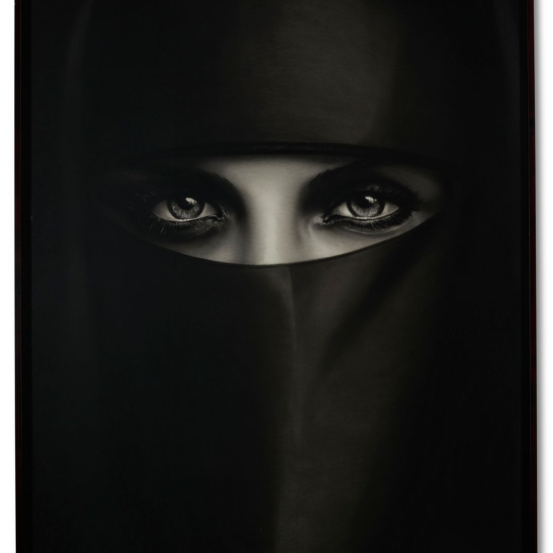Robert Longo — Без названия (Ванесса, девушка Билла в парандже), изображение 1