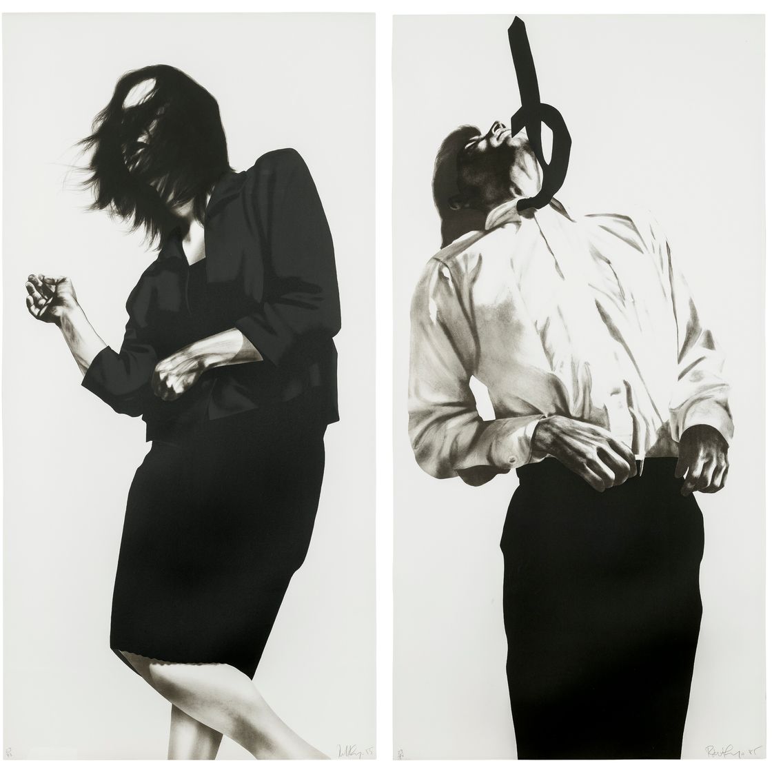Robert Longo — Гретхен и Эрик, из "Мужчин в городах", изображение 1
