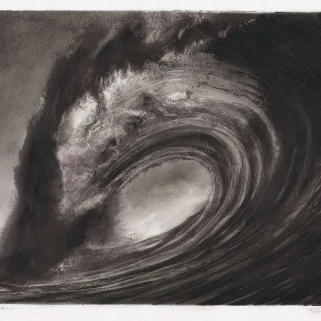 Robert Longo — Исследование на наличие отрицательного острова черепа, изображение 1