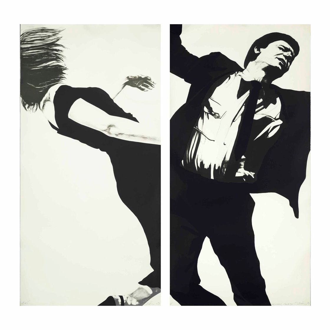 Robert Longo — Джоанна и Ларри, из журнала "Мужчины в городах", изображение 1