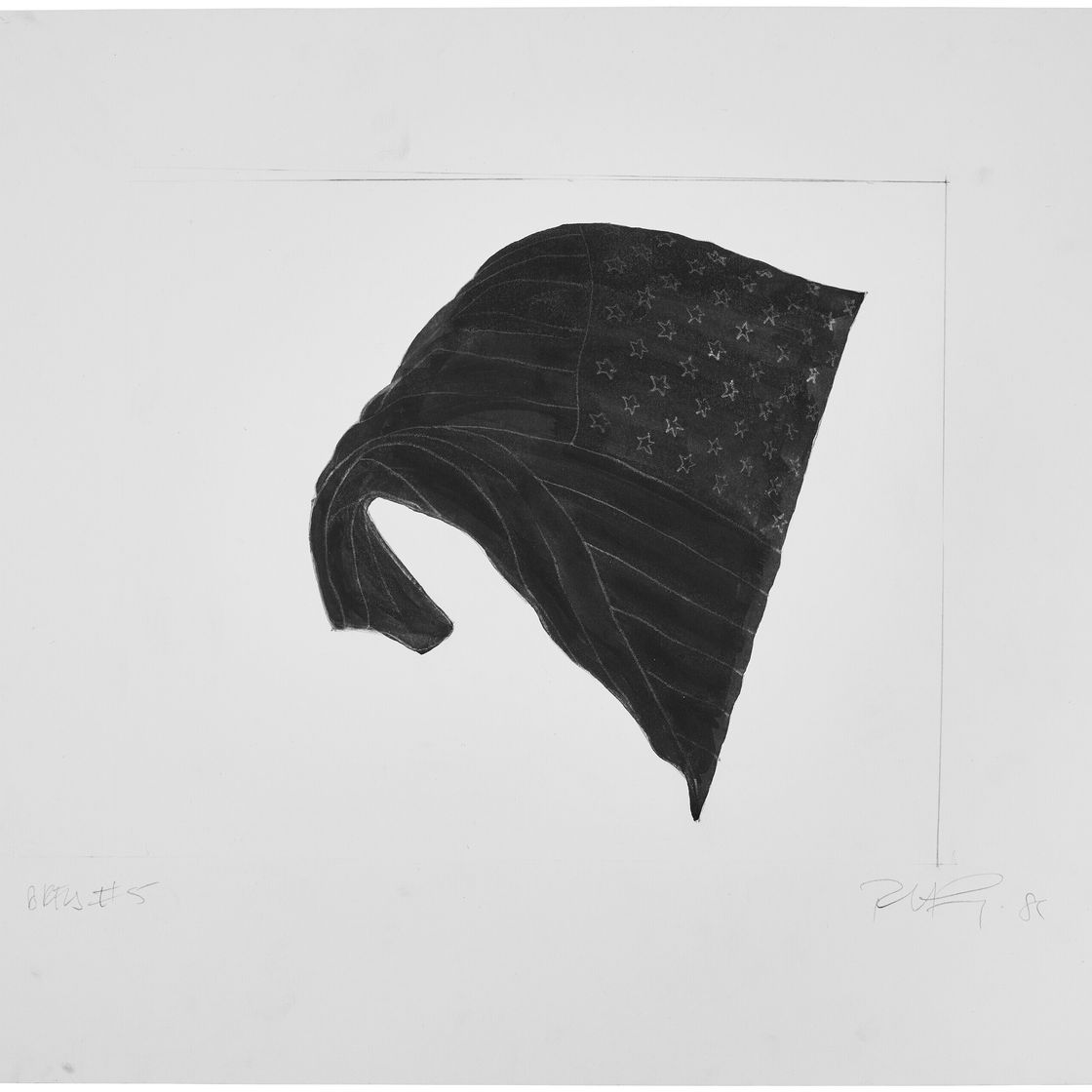 Robert Longo — Этюд для Black Flag #5