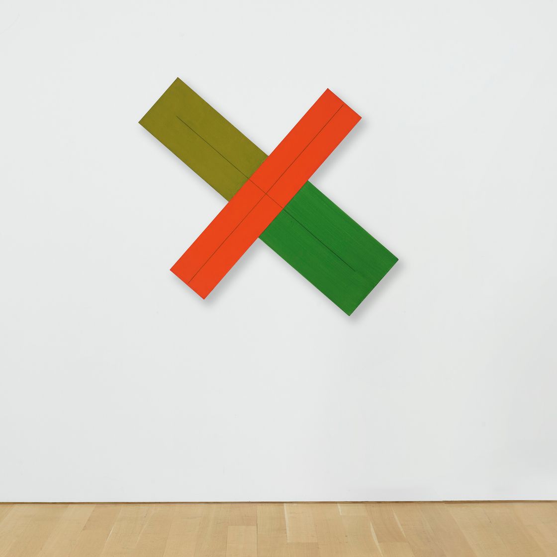 Robert Mangold — X в пределах X (красно-зеленый), изображение 1