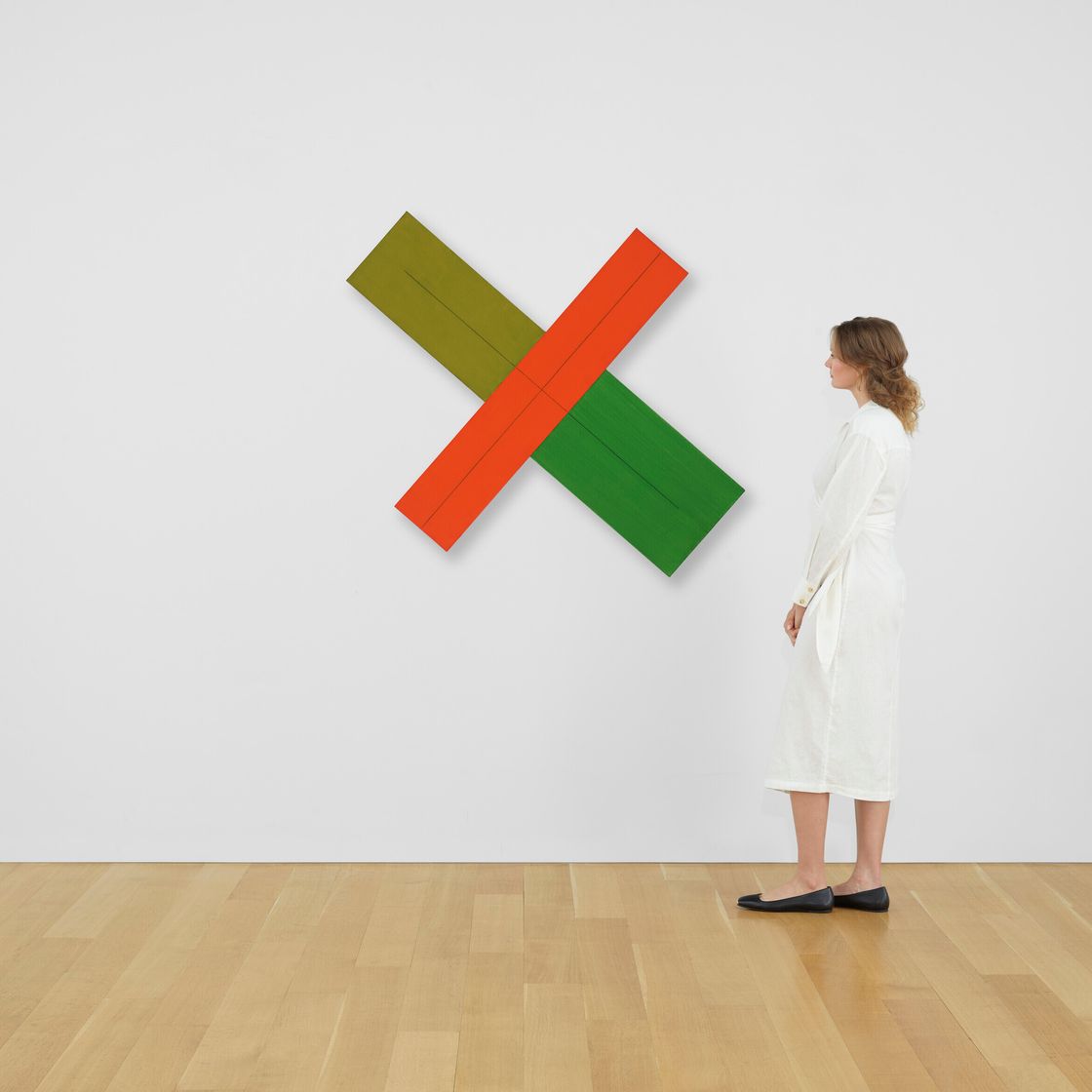 Robert Mangold — X в пределах X (красно-зеленый), изображение 4
