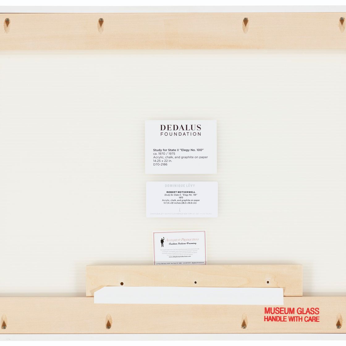 Robert Motherwell — Этюд для II этапа “Элегия № 100”, изображение 2