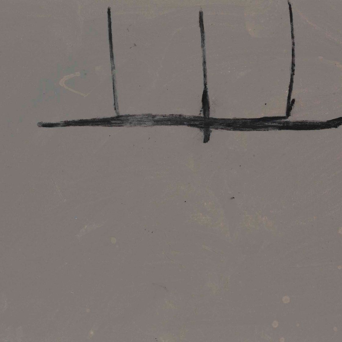 Robert Motherwell — Открытый этюд углем на сером, №2