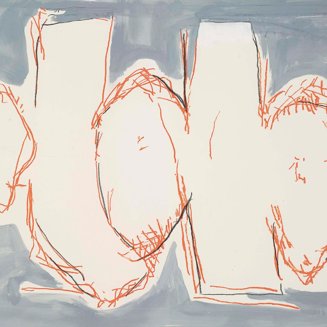 Robert Motherwell — Эскиз элегии, Состояние II (синий)
