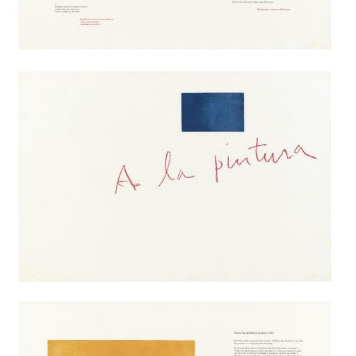 Robert Motherwell — Рафаэль Альберти, "А-ля Пинтура" (и "А-ля Арболеда Пердида"), Вест-Айлип, Нью-Йорк, ULAE, 1972 (стр. 82-102; E. & B. 111-131)