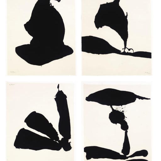 Robert Motherwell — Африканский набор: шесть тарелок (В. 40, 42, 45, 47 и 48; Е. и В. 70, 71, 74, 76, 77 и 78)
