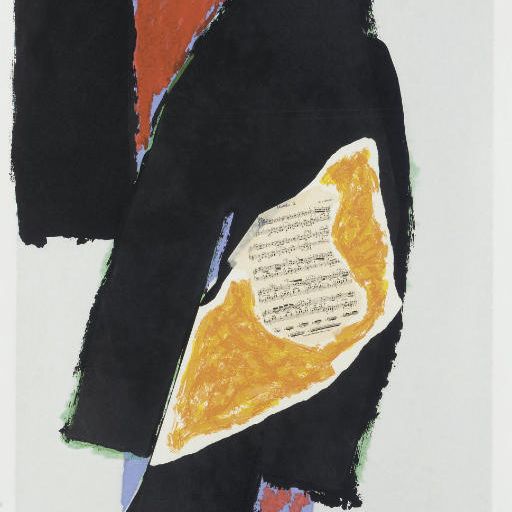 Robert Motherwell — Черный для Моцарта (E. & B. 521)