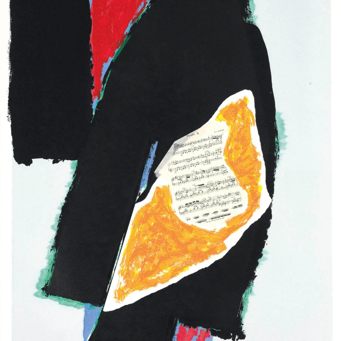 Robert Motherwell — Черный для Моцарта (E. & B. 521)