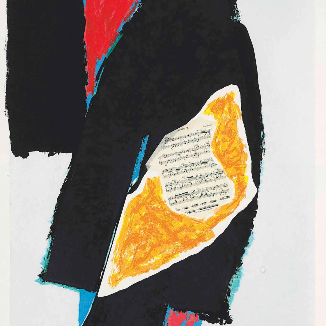 Robert Motherwell — Черный для Моцарта (E. & B. 521; не в Belknap)