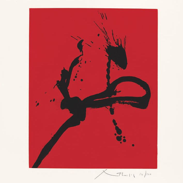 Robert Motherwell — Жест IV (Состояние I) (Белкнап, 172; Энгберг и Банах, 208)