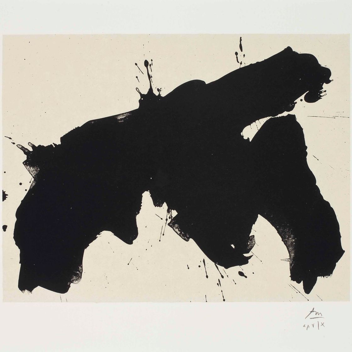 Robert Motherwell — Без названия, из сюиты Октавио Паса