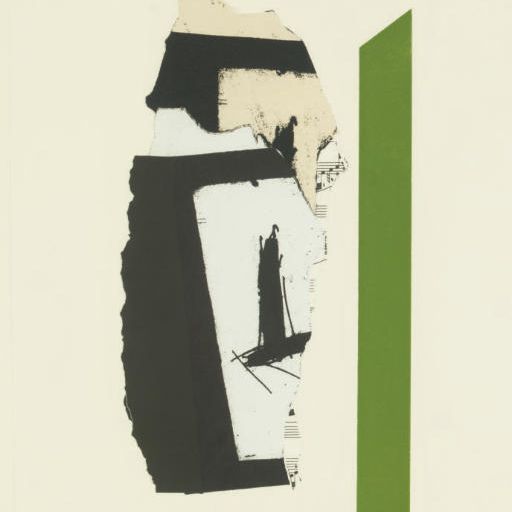 Robert Motherwell — Белый с зеленой полосой (B. 346; E. & B. 378)