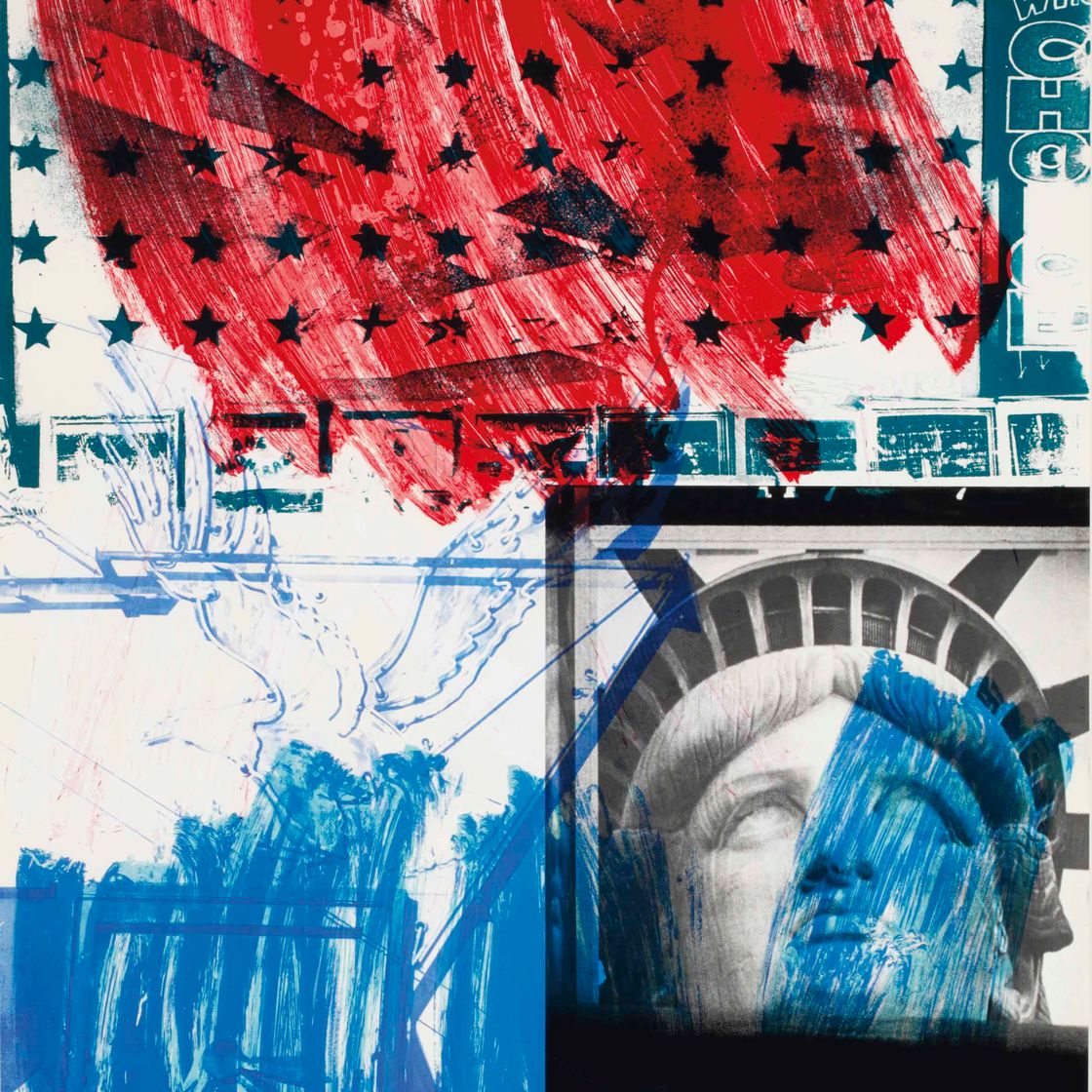 Robert Rauschenberg — Печать "Люди за американский образ жизни" (G. 1525)
