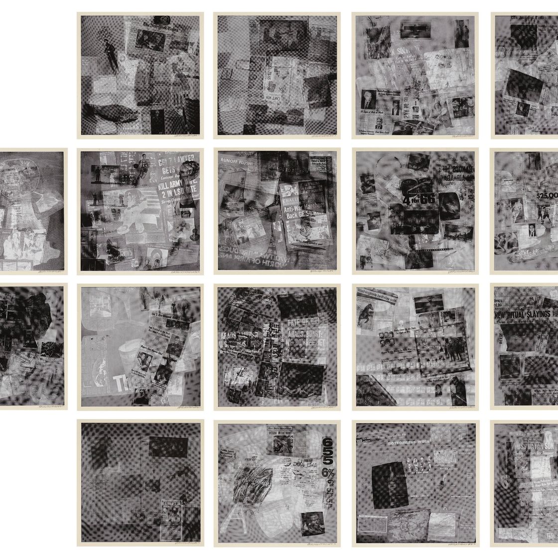 Robert Rauschenberg — Серия поверхностей, начиная с течений, изображение 1