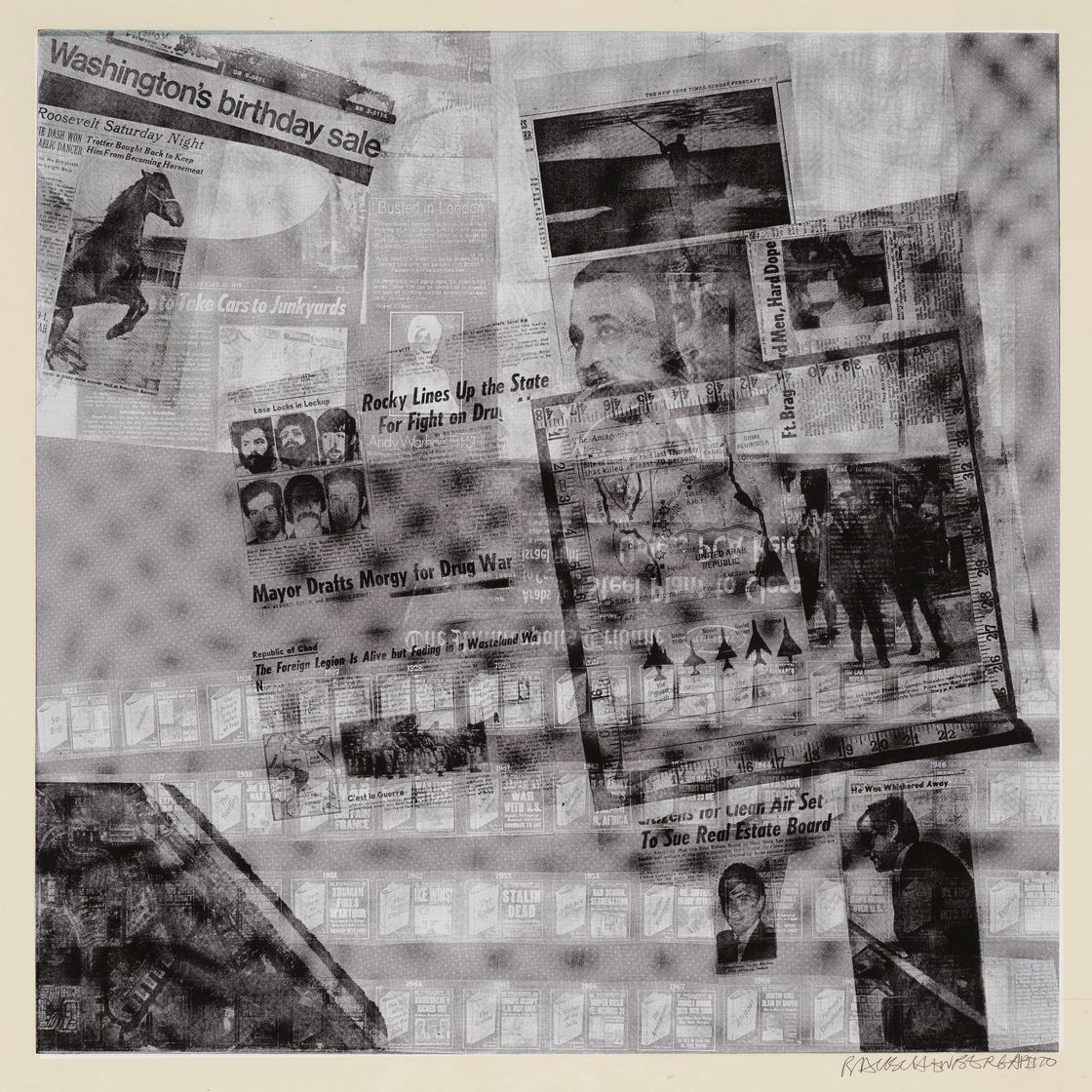 Robert Rauschenberg — Серия поверхностей, начиная с течений, изображение 12