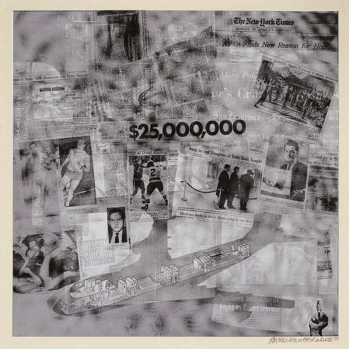 Robert Rauschenberg — Серия поверхностей, начиная с течений, изображение 17