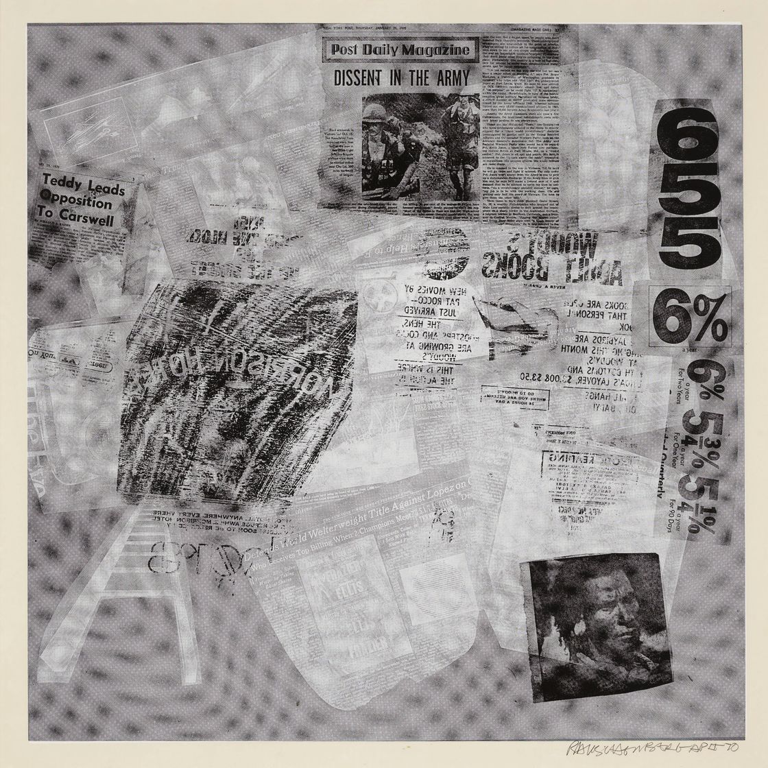 Robert Rauschenberg — Серия поверхностей, начиная с течений, изображение 4