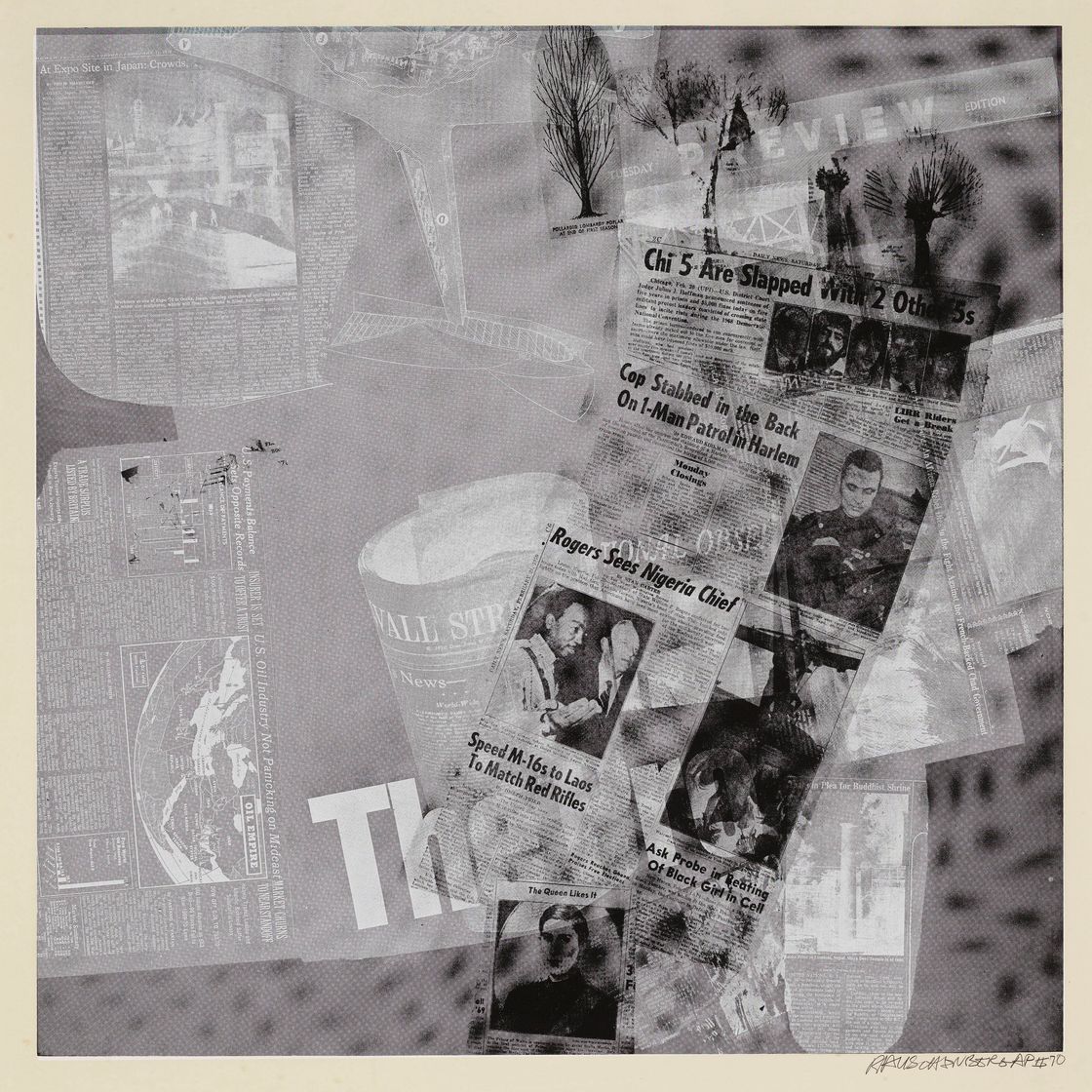 Robert Rauschenberg — Серия поверхностей, начиная с течений, изображение 8